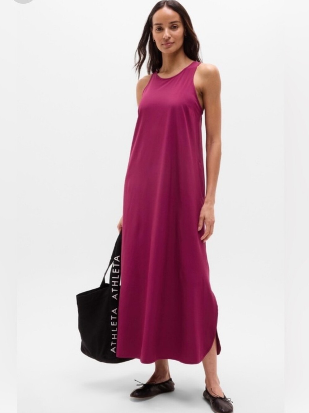 Athleta Journey Dress Wildberry Size M